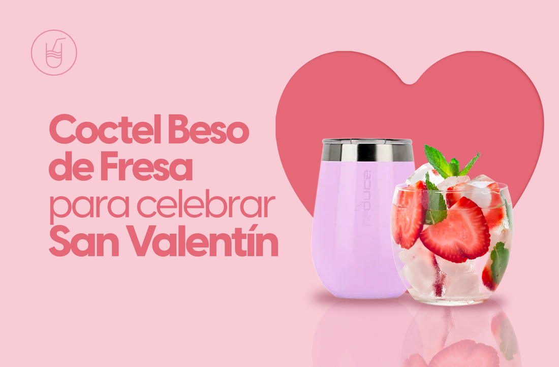 Coctel Beso de Fresa para celebrar San Valentín