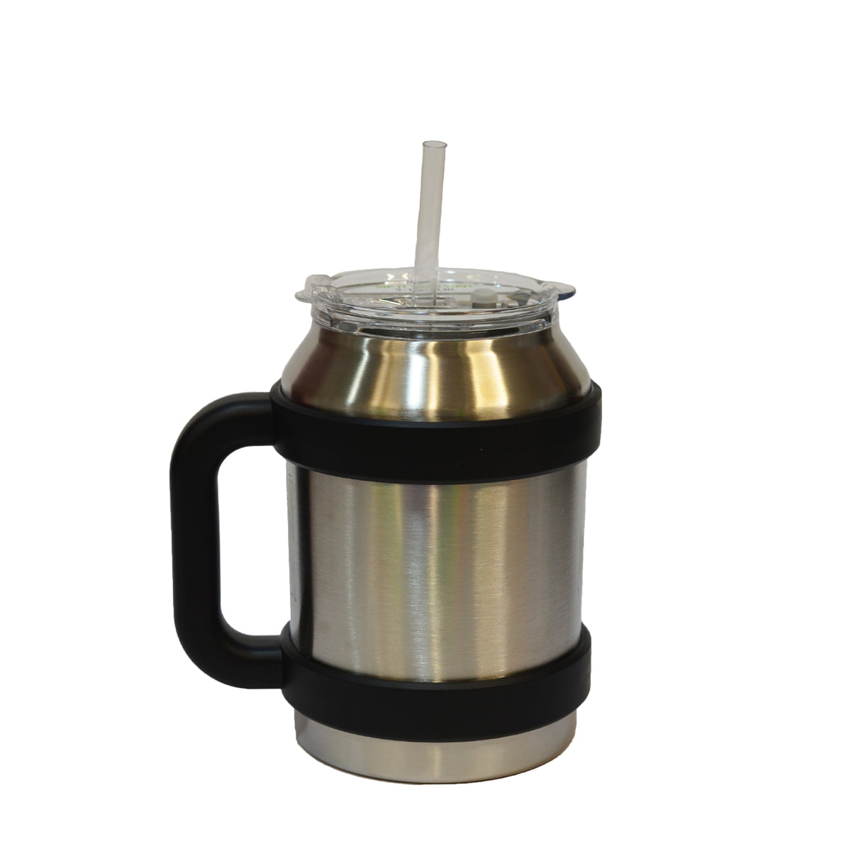 COLD-1 MUG 50 OZ CON ASA NEGRA/ACERO INOX